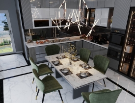 Tủ Bếp Nhà Phố Liền Kề