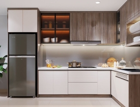 Tủ bếp Melamine: 5 điều cần biết cho không gian bếp hiện đại