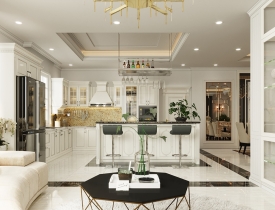 Tủ Bếp Sang Trọng Biệt Thự
