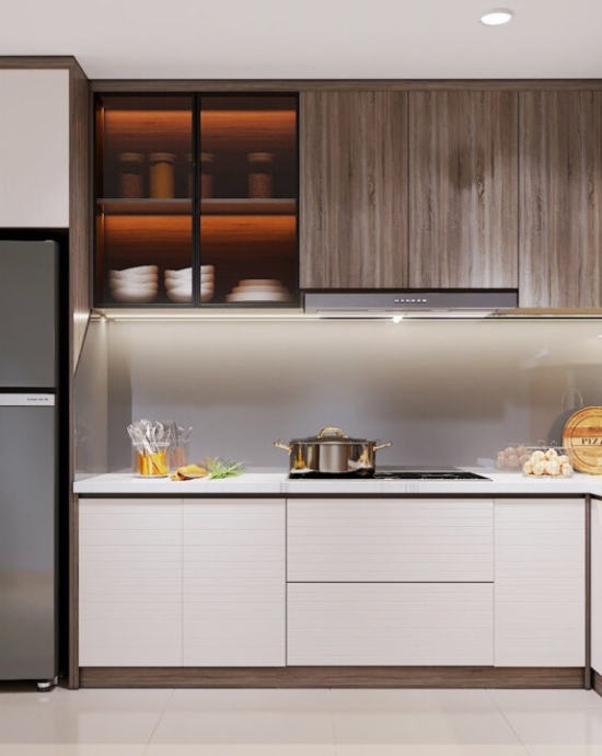Tủ bếp Melamine: 5 điều cần biết cho không gian bếp hiện đại
